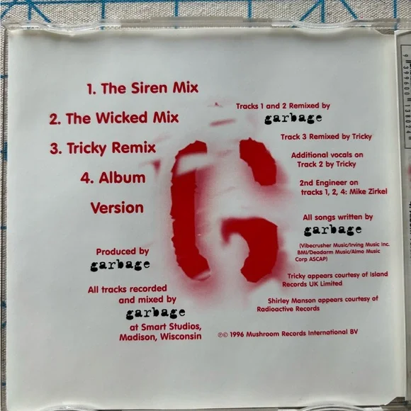 Garbage Milk CD Single - Picture 3 of 3